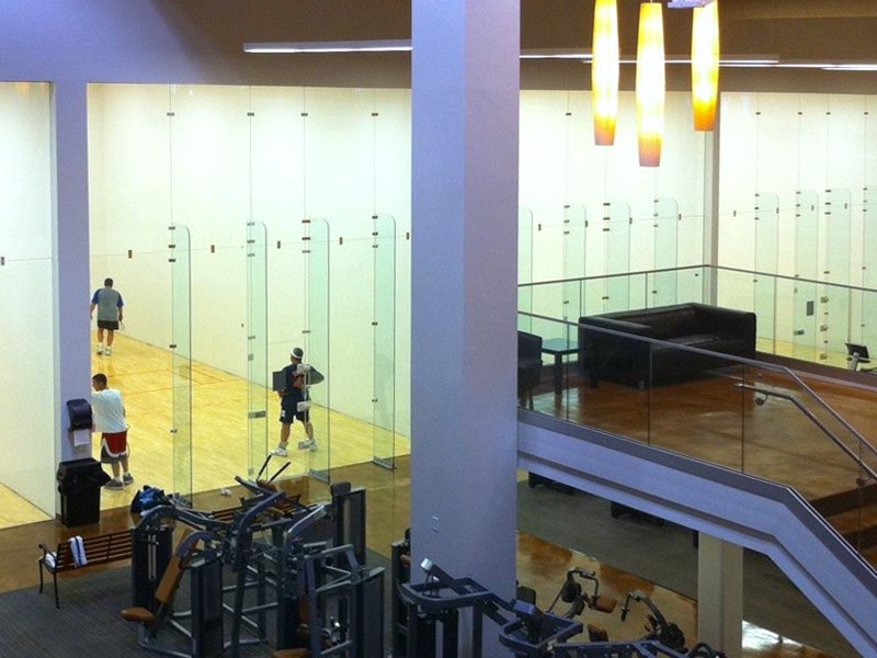 first-class racquetball courts